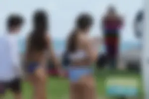 Florida beach and bikini girls