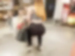 Squatting tight little blonde. Unmissable