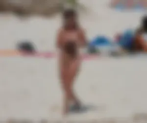 Nude beach and topless girls