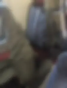Train Creepshot of a Candid Girl’s Foot in Black Pantyhose
