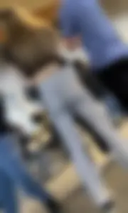 Pt.2 SUPER TIGHT college blonde in tight sweatpants