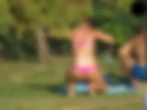 Candid beach and bikini babes