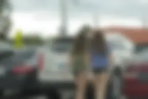 Candid Florida babes at Deerfield Beach in the winter