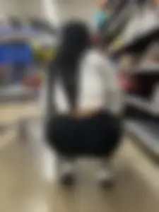 Brown skinned latina squatting and shopping (oc)