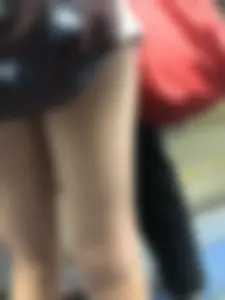 Skinny Candid Teen's Legs in Shorts With Visible Leg Hair Subway Photo Gallery