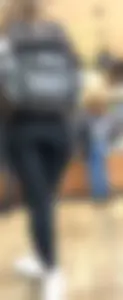 True Pawg in yoga pants and upshot at coffee line