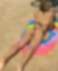 Thong girl on the beach with a great ass