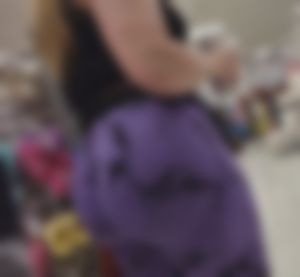 Thick Dirty Blonde Pawg in Purple Leggings (Major Wedgie + BEND)