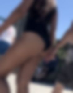 Latina with BF + Blonde in thong