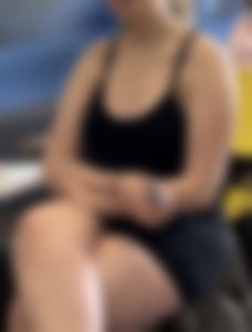 Thick ass in black bodysuit