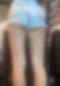Cute Cheeky Blonde Server in Booty Shorts (OC)