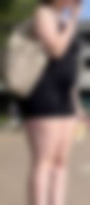 Thick ass in black bodysuit