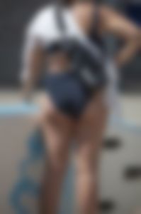 Great ass on bikini bottomed surfer girl