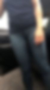 Hot late 40s striped yoga pants ass walking close up pt 3