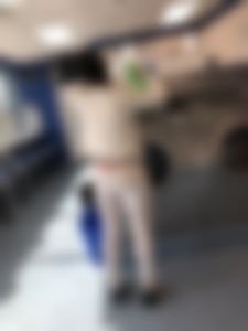 Whale tail at the laundromat