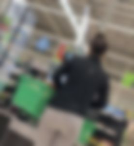 Peachy supermarket teen