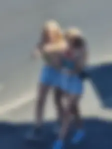 Two fit blondes