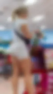 Blonde looking DEFYNE in those white shorts