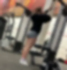 Juicy Thick ASS At the GYM In Spandex Shorts