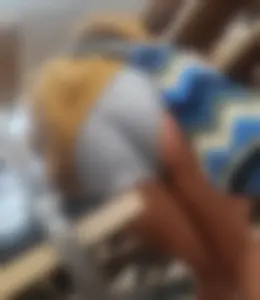 Cute girl showing cheeks off at the thrift shop