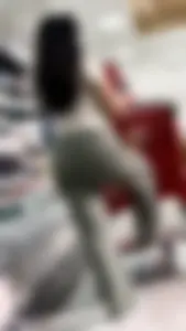 Girl in sweatpants at Target