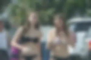 Candid Florida babes at Deerfield Beach in the winter