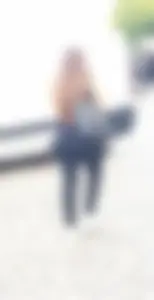 Nice ass in tight black pants street creepshot