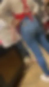 Cute girl in skinny jeans