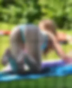 Doggy style teen on the grass park creepshot