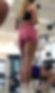 Pink biker shorts blonde (Not OC)