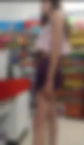 Very sexy Skinny girl in purple minishorts [OC]