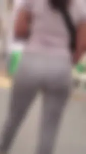 Major VPL in tight grey pants (OC)