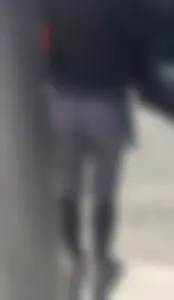 Hottie with a nice ass walking in patterned leggings