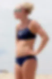 Lifeguard tournament girls on the beach