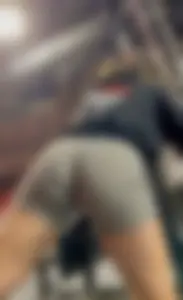 Tight Grey Gym Shorts (Crazy Vpl and Bends Over)