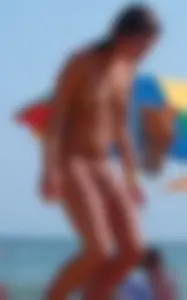 Nude beach and topless girls