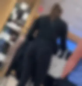 BLONDE IN LULUS AT THE LULU STORE