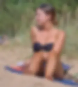 Cute Spreading Swedish Beach Babe