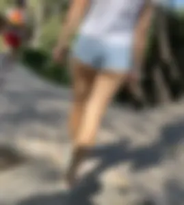 Denim shorts
