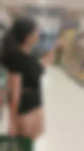 Thicc Asian in shorts