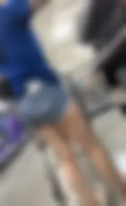 Slim Latina In Jean Shorts/ Up close angles- OC