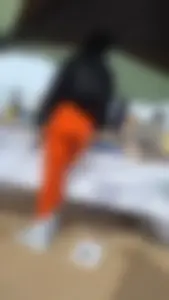 Slim latina perfect body in orange leggings [oc]