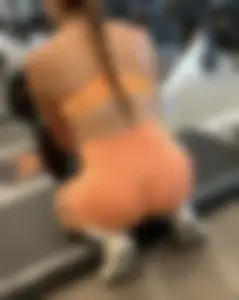 Innocent teen in see through orange spandex shorts, thick brunette in soft gray spandex shorts