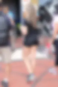 Sexy girl in tight Nike spandex with vpl