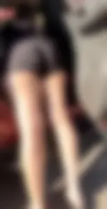 Pawg cheeks hanging out in black romper