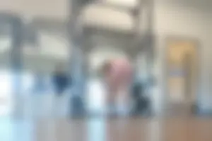 Tall gym brunette in tight pink shorts, part 2