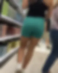 Phat ass fit chick shopping with her mom
