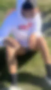 Hot girlfriend's photos sitting on the grass and in the car - closeups of her feet in socks and her ass in panties and shorts