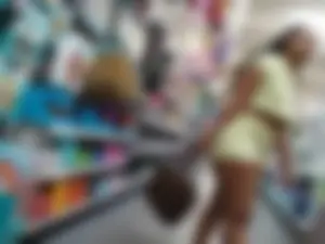 Ebony in Light Green Shorts