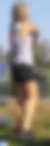 Blonde in Spandex Shorts Park Creepshots